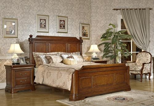 东莞卡芭尼美式家具销售揪木平板床